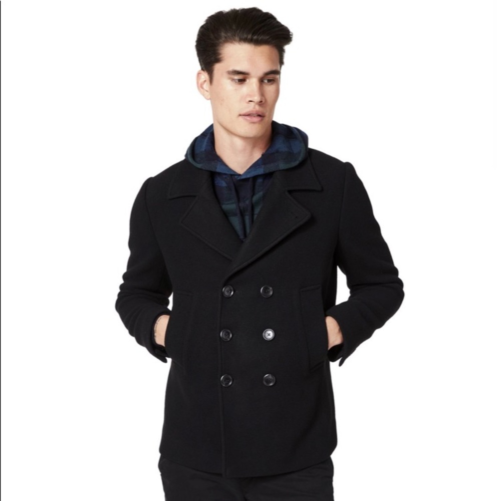 Good Man Brand Melton Wool Peacoat
